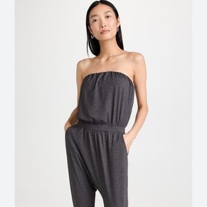 Spiritual Gangster Perfect Lounge Dark Gray Harem Jumpsuit Sleeveless Romper XS